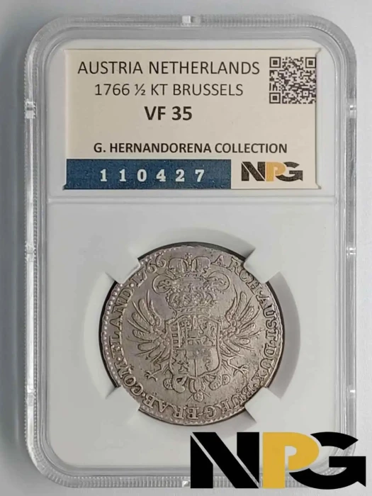 1766 Austria Netherlands  1/2 Kronenthaler
