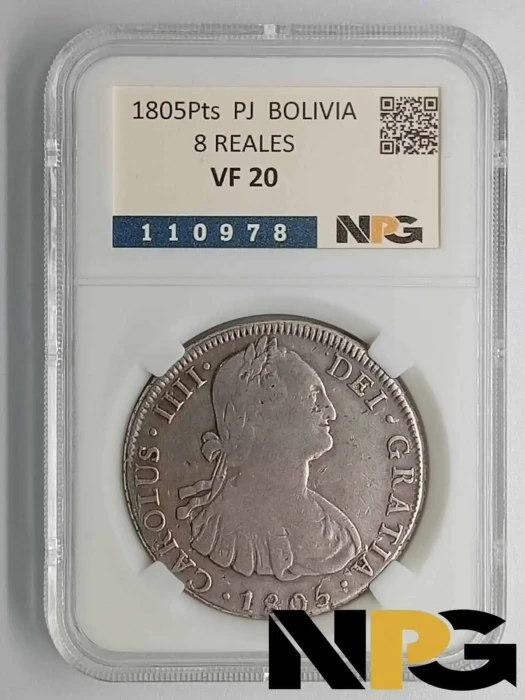 1805PTS PJ Bolivia 8 Reales
