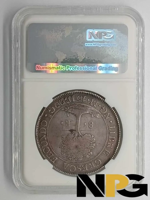 1835ng M Central American Republic 8 Reales -  1 - 1835ng M Central American Republic