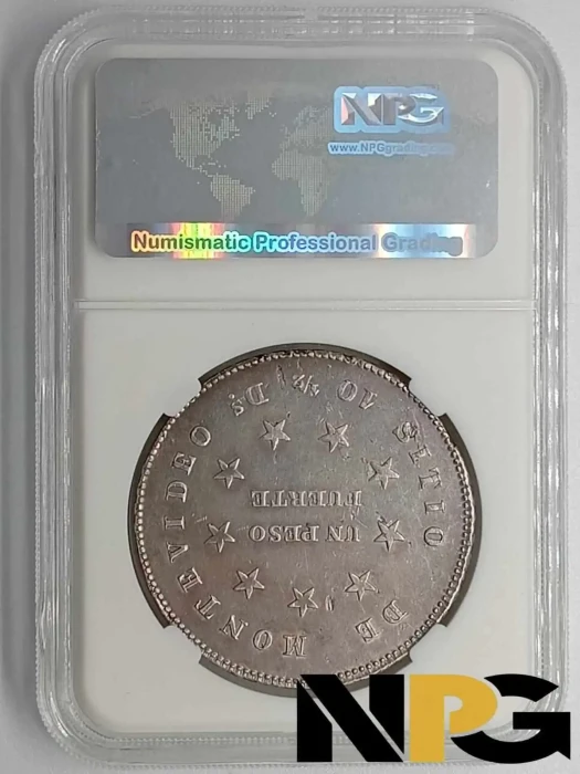 1844 Uruguay 1 Peso -  1 - Uruguay