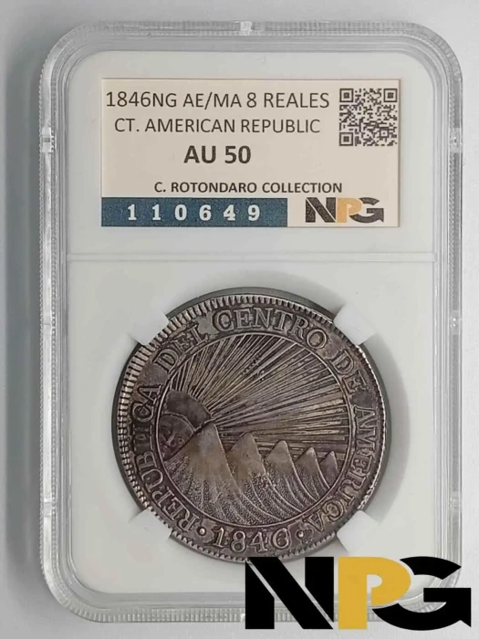 1846NG AE/MA Central American Republic 8 Reales