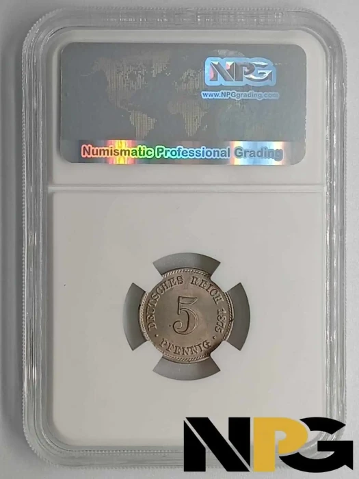 1875c Germany 5 Pfennig 1 - Germany