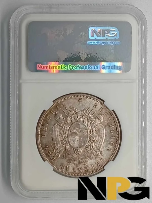 1877 Uruguay 1 Peso -  1 - Uruguay