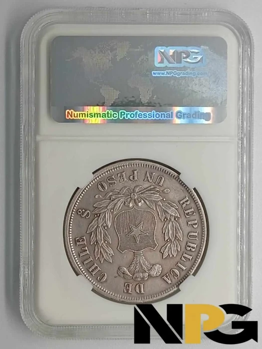 1884so Chile 1 Peso 1 - Chile