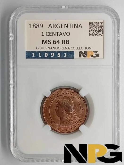 1889 Argentina 1 Centavo