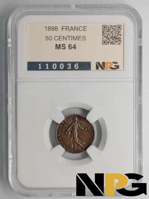 1898 France 50 Centimes