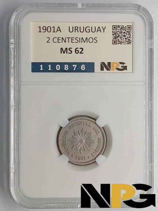 1901A Uruguay 2 Centesimos
