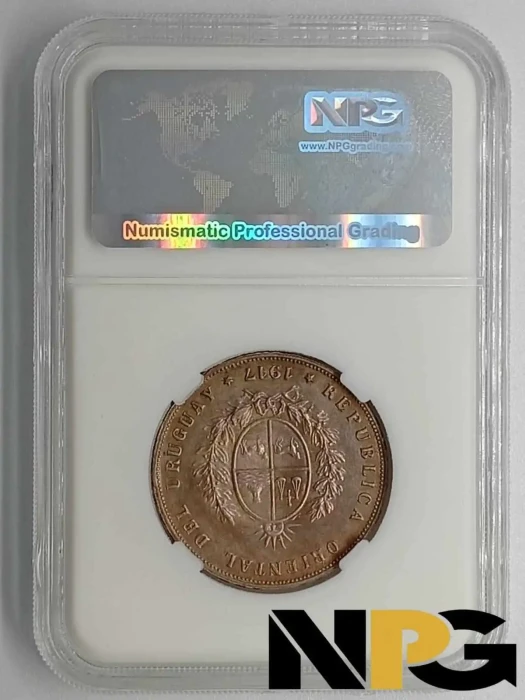 1917 Uruguay 50 Centesimos -  1 - Uruguay
