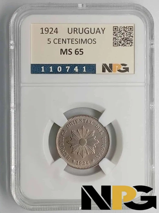 1924 Uruguay 5 Centesimos