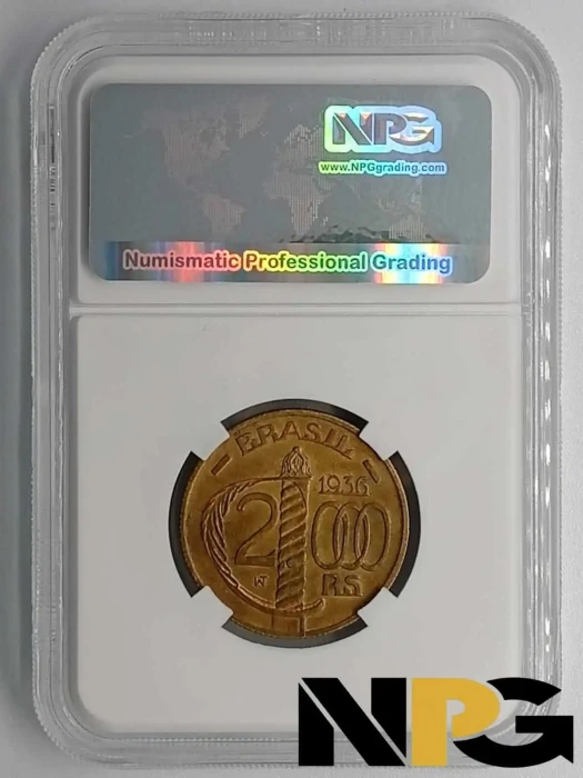 1936 Brazil 2000 Reis -  1 - Brazil