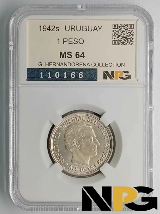 1942s Uruguay 1 Peso