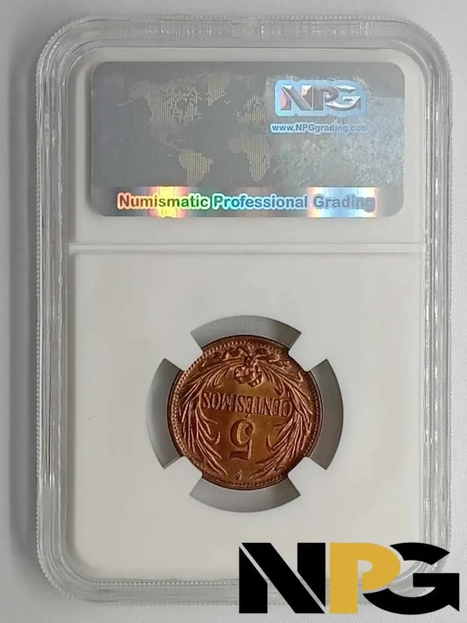 1944so Uruguay 5 Centesimos 1 - Uruguay