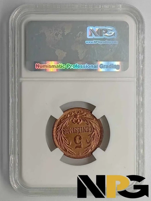 1946s Uruguay 5 Centesimos -  1 - Uruguay