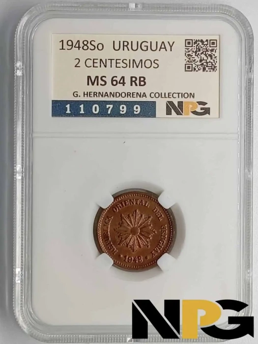 1948So Uruguay 2 Centesimos