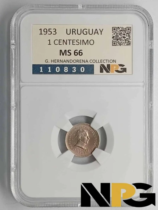 1953 Uruguay 1 Centesimo