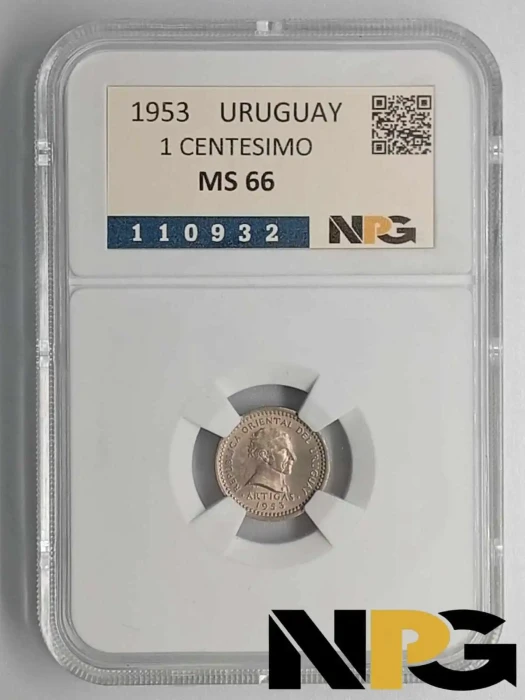 1953 Uruguay 1 Centesimo