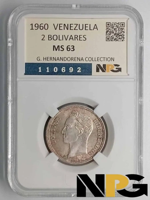 1960 Venezuela 2 Bolívares