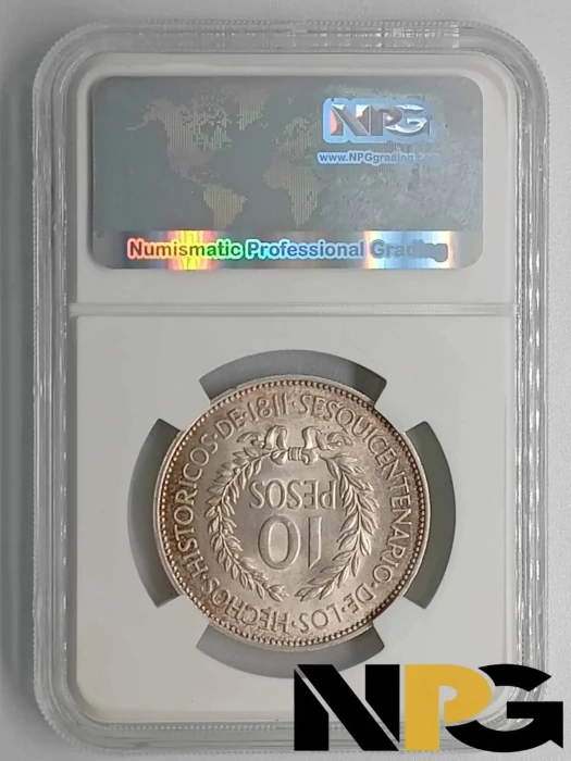 1961 Uruguay 10 Pesos -  1 - Uruguay