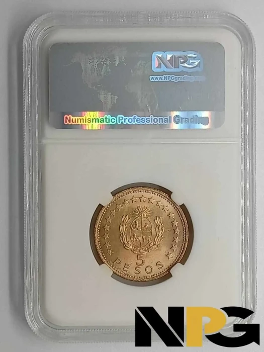 1965 Uruguay 5 Pesos -  1 - Uruguay