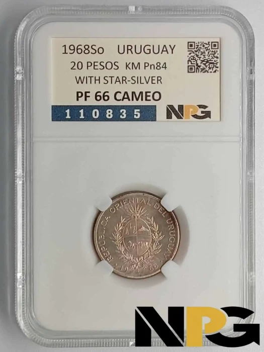 1968So Uruguay 20 Pesos