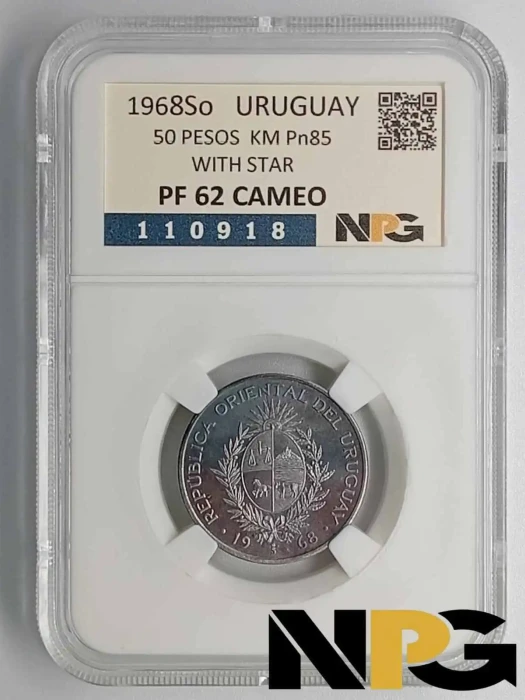 1968So Uruguay 50 Pesos
