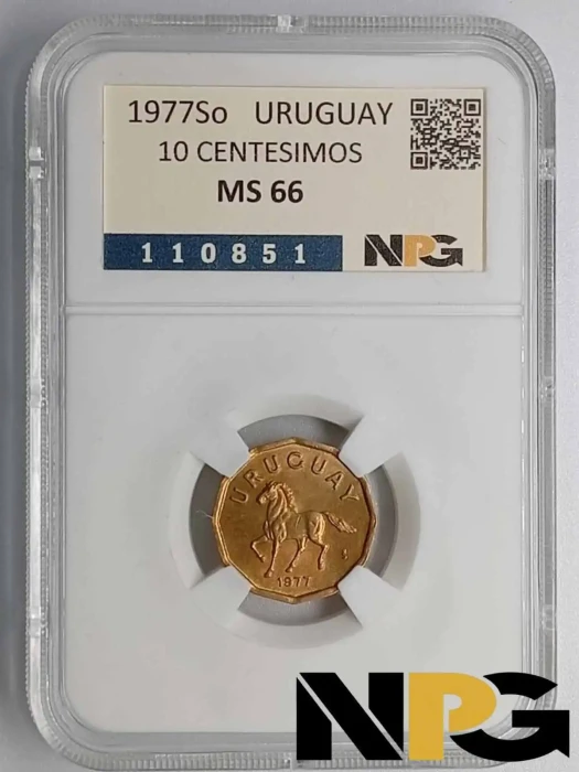 1977So Uruguay 10 Centesimos