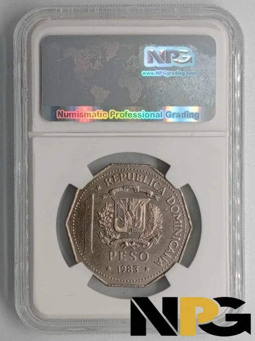 1983 Dominican Republic 1 Peso -  1 - Dominican Republic